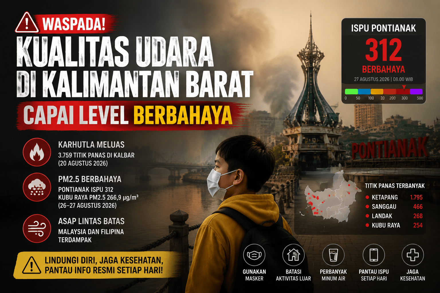 Waspada, Kualitas Udara di Kalimantan Barat Capai Level Berbahaya 1 image WINRIP IBRD
